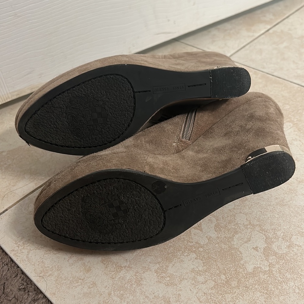 Vince Camuto Booties With 4.5 In Heel Size 10 - image 3